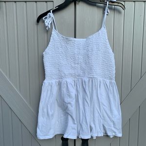 White peplum top American eagle